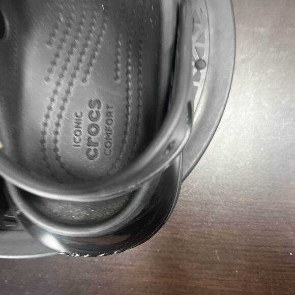 Crocs Womens Size 8 Classic Mega Crush Platform Black Slip On Comfort Sandals - Picture 6 of 10